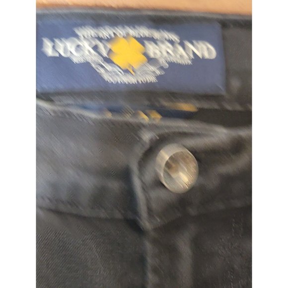Lucky Brand Charlie Skinny Jeans Distressed‎ Black Size 4/27 X 29 - Picture 7 of 9